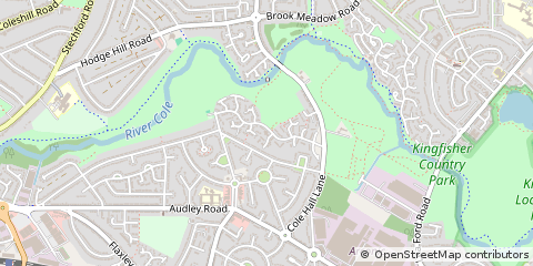 Map of Birmingham, West Midlands