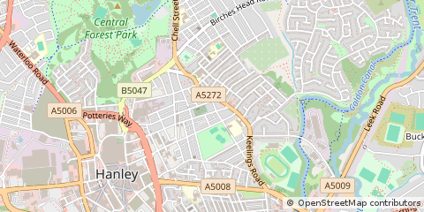 Map of Stoke-on-Trent