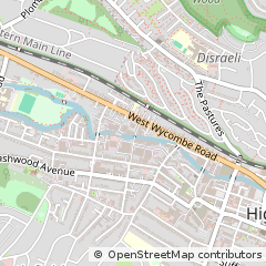 Map of High Wycombe, Buckinghamshire