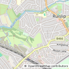 Map of Ruislip, Middlesex