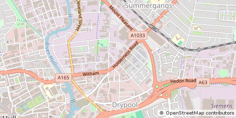 Map of Hull, North Humberside