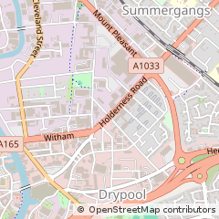 Map of Hull, North Humberside