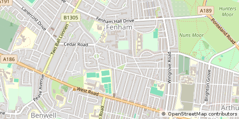 Map of Newcastle Upon Tyne