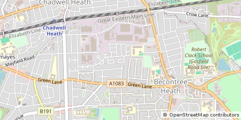Map of Dagenham