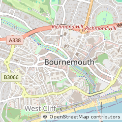 Map of Bournemouth, Dorset