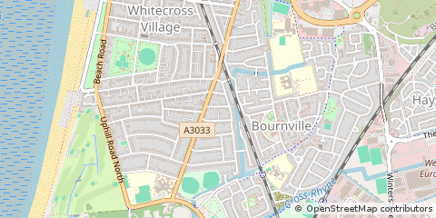 Map of Weston Super Mare, North Somerset
