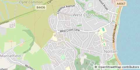 Map of Swansea
