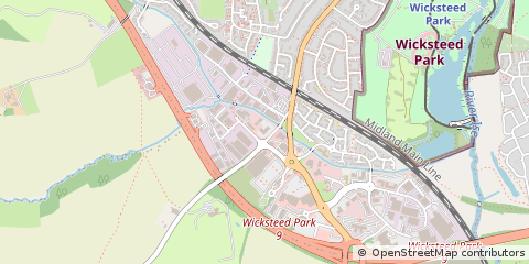 Map of Kettering, Northamptonshire