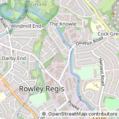 Map of Cradley Heath
