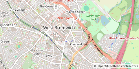 Map of West Bromwich