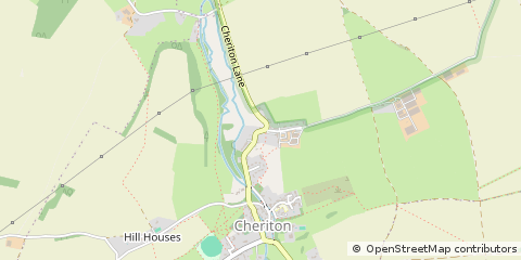 Map of Alresford, Hampshire