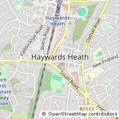 Map of Haywards Heath, West Sussex