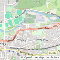 Map of Ilkley, West Yorkshire