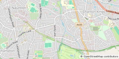 Map of Cheltenham, Gloucestershire