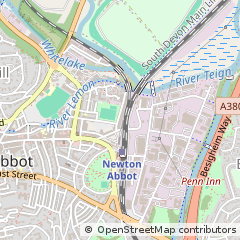Map of Newton Abbot, Devon
