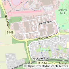 Map of Basildon, Essex