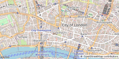 Map of City of London, London