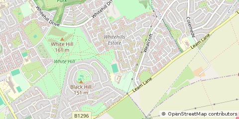 Map of Gateshead