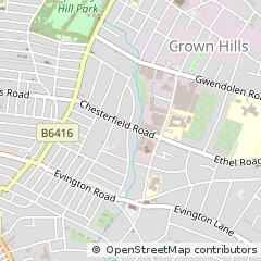 Map of Leicester