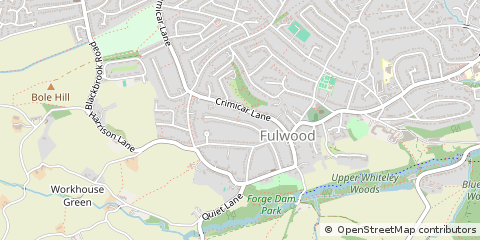 Map of Sheffield