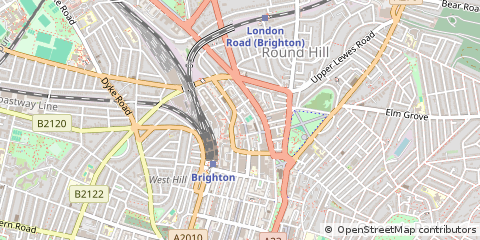 Map of Brighton, West Sussex