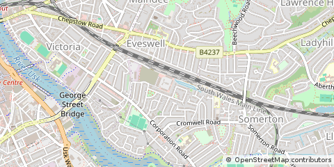 Map of Newport, South Wales