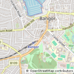 Map of Bangor, Down