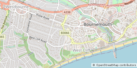 Map of Bournemouth