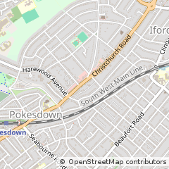 Map of Bournemouth, Dorset