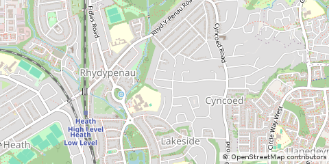 Map of Cardiff, Caerdydd