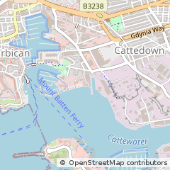 Map of Plymouth, Devon