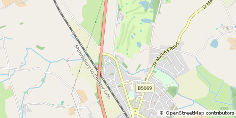 Map of Gobowen, Shropshire
