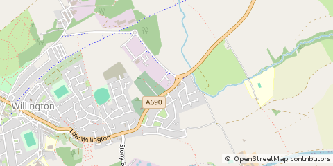 Map of Crook, Durham
