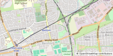 Map of Newcastle Upon Tyne