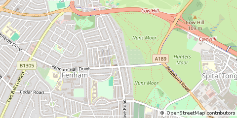 Map of Newcastle Upon Tyne, Tyne and Wear