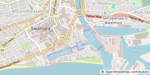Map of Swansea