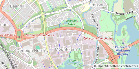 Map of Milton Keynes