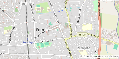 Map of Formby, Liverpool
