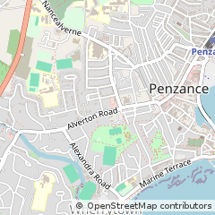 Map of Penzance, Cornwall
