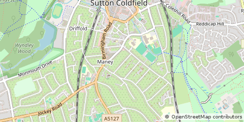 Map of Sutton Coldfield