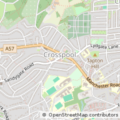 Map of Sheffield, South Yorkshire