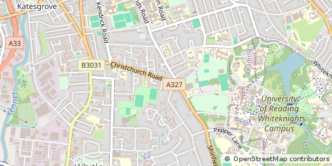 Map of Reading, Berkshire