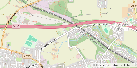 Map of Wakefield, West Yorkshire