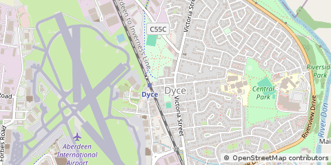 Map of Aberdeen, Aberdeenshire