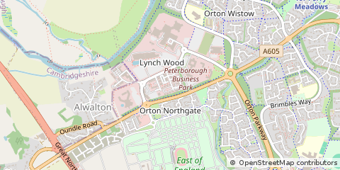 Map of Peterborough