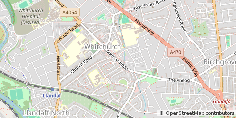 Map of Cardiff