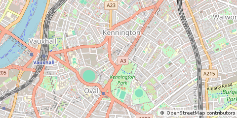 Map of Kennington, London