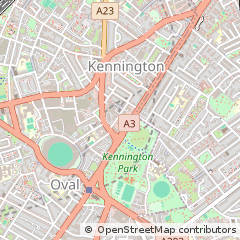 Map of Kennington, London