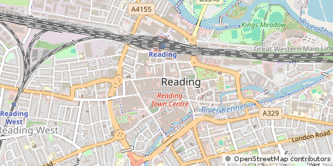 Map of Reading, Berkshire