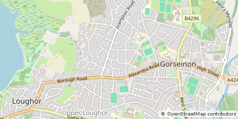 Map of Swansea